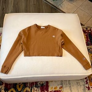 Champion cropped crewneck/sweatshirt